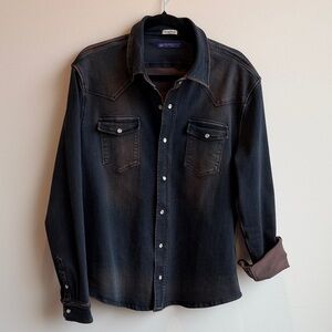 NWOT Georg Roth stretch denim shirt